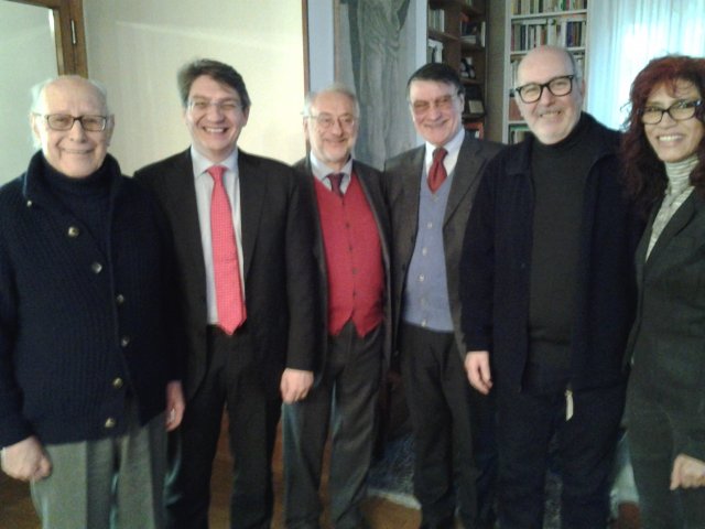 Foto di gruppo, da sin: E. Severino, E. Del Bono, V. Milanesi, C. Bragaglio, P. Barbieri, I.Testoni. Bs 16.01.17